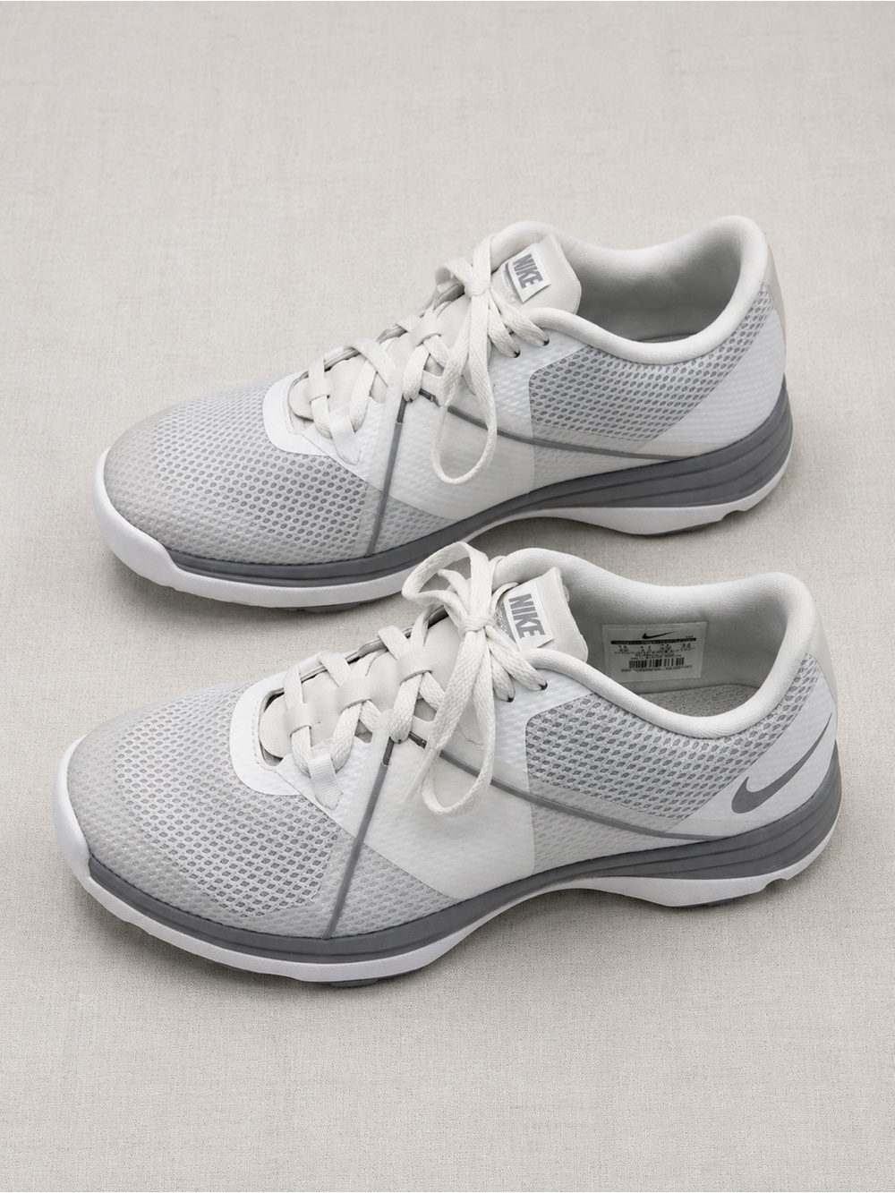 Nike Gray and White Athletic Shoes